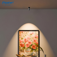 Spot LED encastré à angle réglable, mini design, 2W 3W 5W 7W, en aluminium, pour intérieur, circulaire, encastré au plafond