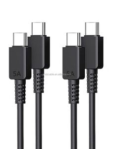 1M 2M Stock 5A <b>TYPE</b> <b>C</b> <b>C</b> <b>to</b> <b>TYPE</b> <b>C</b> <b>C</b> Fast Charging Cable for Samsung Galaxy S 23 S24 S25 ultra Android Phone <b>Adapter</b> Cable - Product Image 1