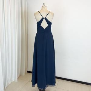 فستان سهرة مخصص للبيع بالجملة من مصنع TEENYEE فساتين وصيفة العروس فساتين حفلات زرقاء ومظلمة للسيدات أنيقة - Product Image 2