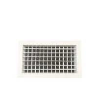 Grille de ventilation carrée moderne en alliage d'aluminium avec volet articulé, panneau d'accès avec filtre et filet, angle de lame de 45°, garantie 1 an pour CVC