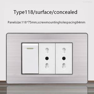 Prise murale multiprise standard italienne, cordon d'alimentation mural triple, avec prise de charge rapide USB de type C - Product Image 4