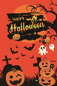 Bandera de patio personalizada con estampado de calabaza y castillo espeluznantes, de poliéster, para decoración exterior en fiestas temáticas de Halloween, venta al por mayor - Product Image 2