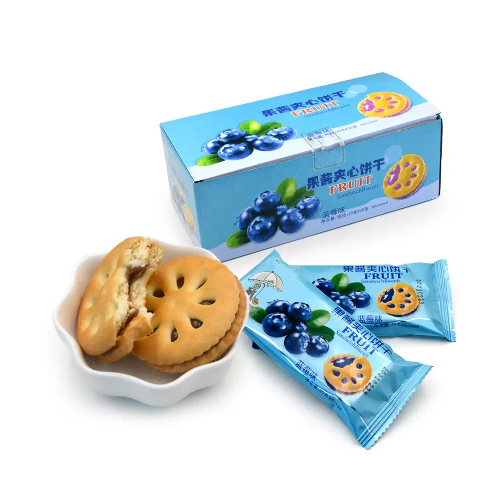 Nhà Sản Xuất Ban Đầu Bánh Sandwich Cookies Yummy Halal Số Lượng Lớn Snack Thực Phẩm Biscuit