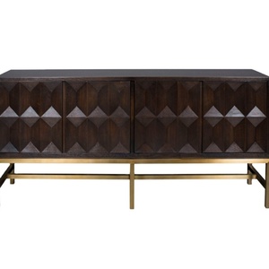 Buffet de style européen minimaliste à 4 portes en bois, design moderne et luxueux pour couloir - Product Image 1