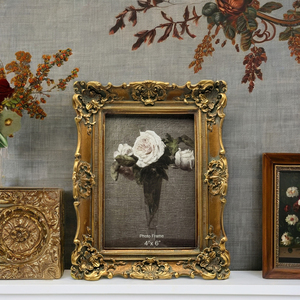 Nâng Cao 4x6 inch cổ điển nhựa hình ảnh khung phong cách cổ điển Retro tường treo số lượng nhỏ cổ ảnh sơn khung - Product Image 5