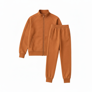 Trending Style High Performance Best Quality Tracksuits Cotton Blend Breathable Zipper Set With Joggers Style Winter Casual Wear - Product Image 1