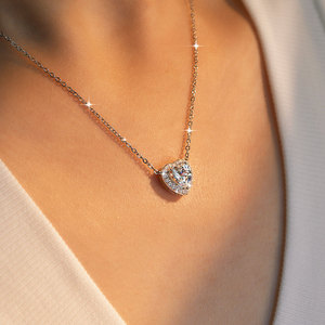 Nuova Collana con Ciondolo a Cuore in Zircone, Elegante e alla Moda, per San Valentino, Catena a V per Donna - Product Image 6