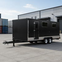 Remorque de bureau mobile |   Espace de travail portable en conteneur pour chantier de construction et intervention d'urgence