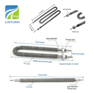 Laiyuan High Quality 220V 300W Stainless Steel Air Finned <strong>Heater</strong> Oven Tubular <strong>Heater</strong> For Industry - Product Image 6
