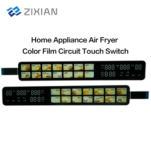 لوحة مفاتيح تعمل باللمس مخصصة اللون للأجهزة المنزلية، لوحة تحكم للأفران، مصنوعة من مواد PET/PC مقاومة للماء والخدوش - Product Image 5