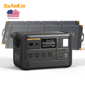 Station d'alimentation portable à charge rapide 1500W, batterie LiFePO4, prise US, générateur solaire silencieux pour le camping - Product Image 2
