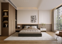 Rendering 3D Villa Mewah Modern Italia - Desain Interior Profesional, Dekorasi Ruang Tamu dan Kamar Tidur Villa