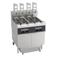 Friteuse professionnelle à gaz pour poulet frit KFC et frites, à pression, pour usage commercial