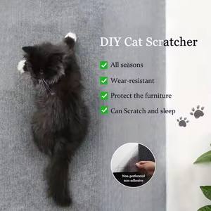 Alas cakar kucing, karpet memanjat DIY, bantalan matras berperekat untuk latihan kucing - Product Image 2