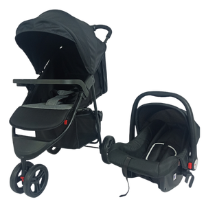 Venta al por mayor de China 3 ruedas Carrinho De <span class=keywords><strong>Bebe</strong></span> <span class=keywords><strong>Jogger</strong></span> una mano plegable 2 en 1 cochecito de bebé Walker Carrier - Product Image 2