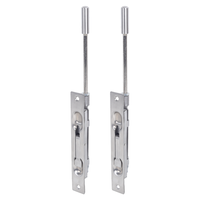 Perno de embutir plano superior e inferior de acero inoxidable SS304 de 6, 8, 10, 12, 16, 18, 24, 30, 36, 40 y 48 pulgadas para puerta de madera