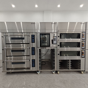 Four à sole commercial gaz/électrique à 3 niveaux et 2-5 plateaux pour boulangerie, haute capacité de cuisson et performance stable - Product Image 2