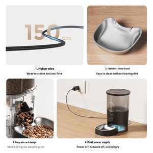 Vendita calda 3L intelligente automatico <span class=keywords><strong>per</strong></span> cani e <span class=keywords><strong>gatti</strong></span> <span class=keywords><strong>per</strong></span> animali domestici Dispenser di cibo <span class=keywords><strong>per</strong></span> cuccioli e cani con ciotole Auto in acciaio inox - Product Image 6