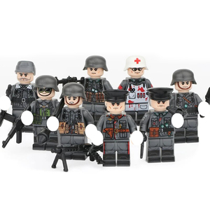 Compatible avec les blocs de construction miniatures, figurines de soldats allemands et de zombies de la Seconde Guerre mondiale, modèles de figurines à assembler, cadeau pour garçons - Product Image 6