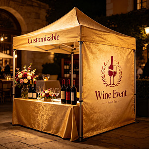 Tonnelle portable de haute qualité pour événements, installation facile, pliage instantané, abri solaire pour promotion commerciale et marché de puces en extérieur - Product Image 1