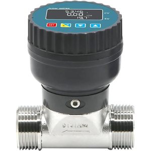 CNYJSOZNO Digital <b>Flow</b> <b>Meter</b> Stainless Steel Threaded 1/2 Inch IP65 <b>Water</b> Liquid <b>Flow</b> Sensor Electronic Display - Product Image 6