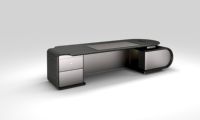 Juego de Escritorio Ejecutivo Moderno y Minimalista de Lujo, Madera Grande para Uso Comercial, Ecológico con Panel de Melamina