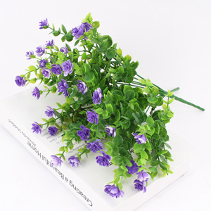 Flor Artificial de Eucalipto Rosa Tainen de 35 cm, Amarilla, de Plástico, para Decoración de Bodas y Hogar - Product Image 3