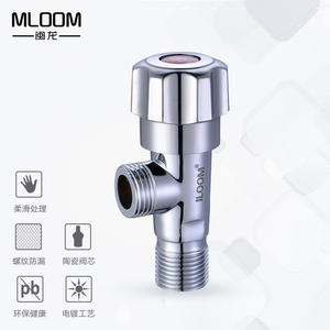 Venta al por mayor de válvulas de acero inoxidable 201 de ocho lados para inodoro, grifo de entrada de agua, válvula de ángulo grueso para agua caliente/fría con interruptor de corte. - Product Image 3