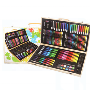 Hộp Gỗ 188 Mảnh Cho Trẻ Em Vẽ Nghệ Thuật Bằng Bút Chì Màu, Phấn Màu Dầu, Bút Chì Màu, Bánh Màu Nước - Product Image 5