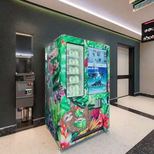 2025 Nuevo diseño 43 "Pantalla táctil inteligente Ventana visible Máquina Expendedora de coco fresco completamente automática - Product Image 2