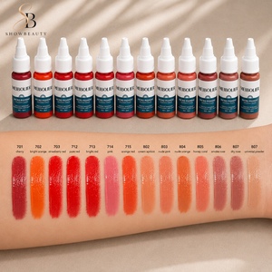 SHOWBEAUTY Collezione di Pigmenti Organici per <span class=keywords><strong>Labbra</strong></span>, Inchiostro Naturale Nude per Trucco Permanente - Product Image 5