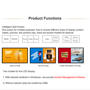 Kingone OEM 21.5 inch màn hình cảm ứng Monitor Media Video <span class=keywords><strong>Player</strong></span> quảng cáo 43 inch <span class=keywords><strong>LCD</strong></span> kỹ thuật số biển treo tường quảng cáo hiển thị - Product Image 4