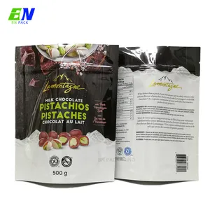 High barrier biodegradable laminated plastic custom aluminum foil package bag for protein powder