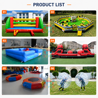 Ballon de football gonflable géant en PVC personnalisé pour l'extérieur, jouet de décoration de jeu de football surdimensionné de 2 m pour adultes et enfants