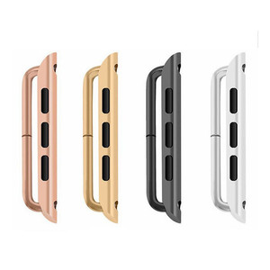 Adattatore connettore in metallo per <span class=keywords><strong>Apple</strong></span> <span class=keywords><strong>Watch</strong></span> serie 8 Ultra 3 4 5 6 <span class=keywords><strong>7</strong></span> per Iwatch 38 40 4142 44 45 49mm accessorio cinturino in acciaio inossidabile - Product Image 1