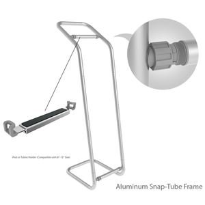 Customized Pad Sharing Station Stand Custom Print Tension Fabric Display Pad Sharing Station <strong>Tablet</strong> Kiosk Stands - Product Image 6