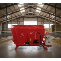Mélangeur vertical automatique HINDA 9JGL-22 pour ensilage de bétail, garantie 1 an, machine d'alimentation TMR pour utilisation en ranch