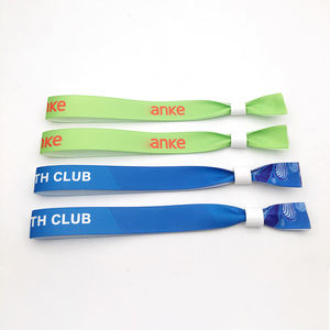 <span class=keywords><strong>Bracelet</strong></span> personnalisé en tissu et nylon, bracelets ajustables avec Clip en plastique, pour une utilisation à une fois - Product Image 6