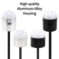 Feu de signalisation LED tricolore magnétique hémisphérique intégré, lampe d'avertissement sonore et visuelle étanche pour machines-outils