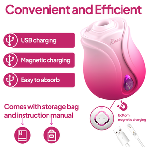 Vibrador Rosa de Silicona 100% Segura con 10 Modos de Succión, Silencioso y con Mayor Potencia, <span class=keywords><strong>Juguetes</strong></span> Sexuales para Mujeres - Product Image 1