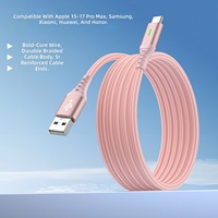 Câble de charge rapide Type-C vers Type-C 240W 5A avec gaine en silicone et conducteur en nylon pour téléphones mobiles et tablettes (plusieurs couleurs)