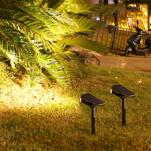 7 LED extérieur <span class=keywords><strong>solaire</strong></span> <span class=keywords><strong>jardin</strong></span> lumières réglable 2-en-1 IP65 étanche paysage projecteurs spots pour jardins et parcs - Product Image 2