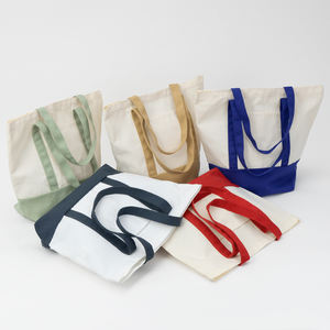 Bolsas de Tela de Algodón Ecológicas Personalizadas con Logotipo, Bolsas de Compras de Calicó con Bolsillo - Product Image 1