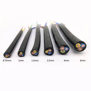 Inwall 1.5 2.5 4 câble de connexion d'alimentation en PVC 6 m² noir H05VV-F 3G1.5 3G2.5 <span class=keywords><strong>3G4</strong></span> câble de tuyau cordons robustes câble en cuivre - Product Image 3