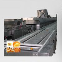 Ligne de production automatique de gâteaux carrés 500kg en usine machine de remplissage de gâteaux à la crème éponge