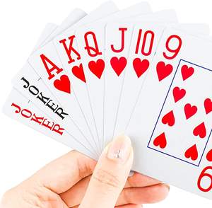 100% cartes à jouer en plastique impression personnalisée <span class=keywords><strong>carte</strong></span> en PVC cartes étanches de taille Standard de <span class=keywords><strong>poker</strong></span> pour les jeux de <span class=keywords><strong>poker</strong></span> Texas Hold'em - Product Image 5