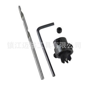 7 Pc Wood <b>Screw</b> Drill <b>Set</b> With Countersink And Hole Drilling Bit In Wooden Box 45# Steel For Steel Applications - Product Image 5