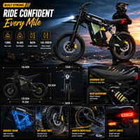 Motocicleta Eléctrica Todoterreno R6000 6424W, 60V 30Ah, Motor de Litio en la Rueda Trasera, Alta Velocidad 99km/h, con Servicio OEM