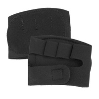 Guantes de levantamiento de pesas unisex de piel sintética antideslizantes con protección para los cuatro dedos y medio dedo para entrenamiento con barra en el gimnasio