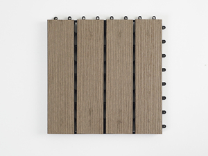 WPC tự làm gạch Hội Đồng Quản trị ban công WPC sàn gạch lồng vào nhau sàn gỗ sàn gạch nhựa cơ sở sàn gỗ decking ngoài trời tự làm sàn - Product Image 5